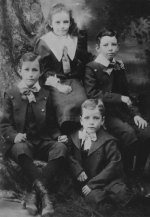 Robert Menzies (front) with brothers James and Frank, and sister Isobel 