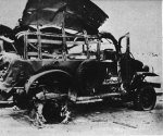 Pearl Harbor attacked: army truck hit by bomb 