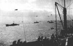 Allied invasion fleet heads for France