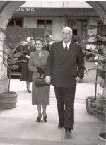Sir Robert and Dame Pattie at Port Kembla Steelworks opening, 30 August