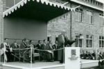 Sir Robert Menzies opens the John Curtin School of Medical Research, Canberra, 27 March, 1958