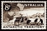 Stamp acknowledging the international agreement on Antarctica